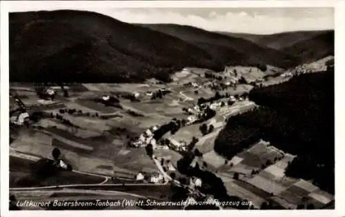 Ak Tonbach Baiersbronn im Schwarzwald, Fliegeraufnahme