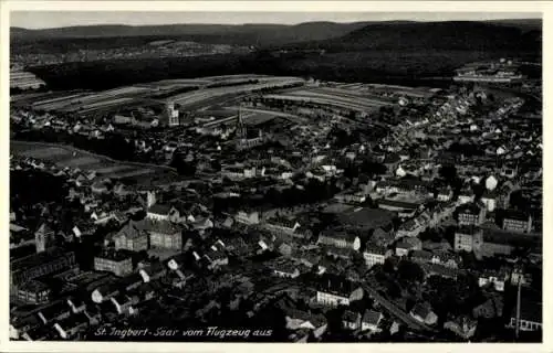 Ak Sankt Ingbert im Saarland, Fliegeraufnahme