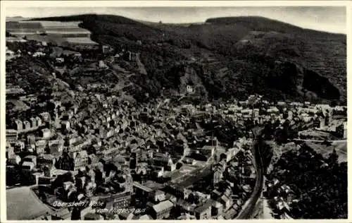 Ak Oberstein an der Nahe, Fliegeraufnahme