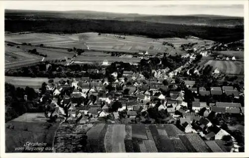 Ak Sersheim in Baden Württemberg, Fliegeraufnahme