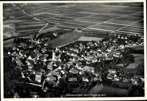 Ak Dellmansingen Erbach in Württemberg, Fliegeraufnahme