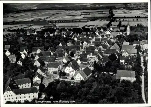 Ak Vollmaringen Nagold im Schwarzwald, Fliegeraufnahme