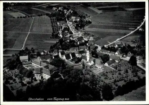 Ak Oberstadion in Oberschwaben, Fliegeraufnahme