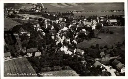 Ak Rohrdorf Meßkirch in Oberschwaben Baden, Fliegeraufnahme