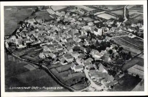 Ak Lonnerstadt in Oberfranken Mittelfranken, Fliegeraufnahme