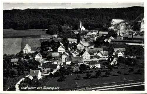 Ak Untereichen Altenstadt in Bayern, Fliegeraufnahme vom Ort