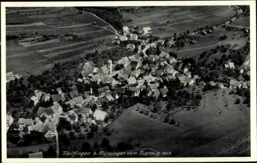 Ak Trailfingen Münsingen in Württemberg, Fliegeraufnahme