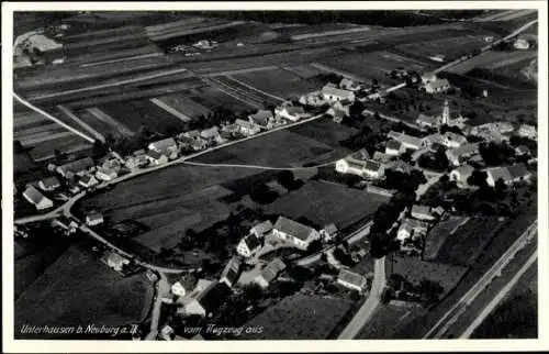 Ak Unterhausen Oberhausen in Oberbayern, Fliegeraufnahme