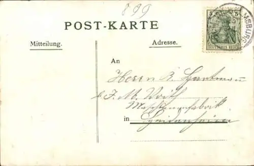 Litho Hamburg Wilhelmsburg, Deutsche Soldaten in Uniformen, Ortsansicht