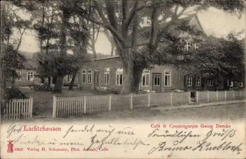 Ak Lachtehausen Celle in Niedersachsen, Cafe Georg Deecke