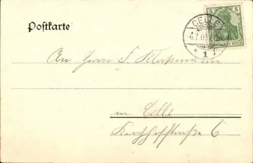 Ak Lachtehausen Celle in Niedersachsen, Cafe Georg Deecke