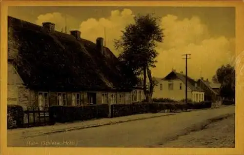 Ak Hohn in Schleswig Holstein, Häuser, Straße