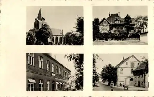 Ak Gehlenbeck Lübbecke in Westfalen, Kirche, Amt, Dorfstraße