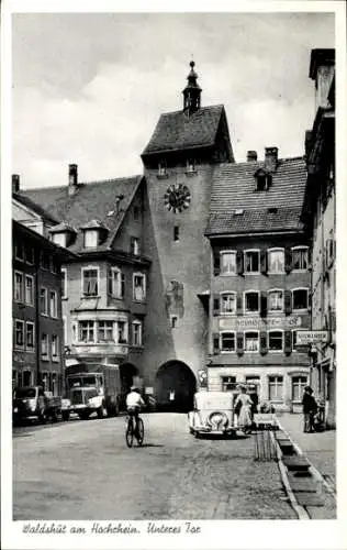 Ak Waldshut Tiengen am Hochrhein, Unteres Tor, Fahrrad