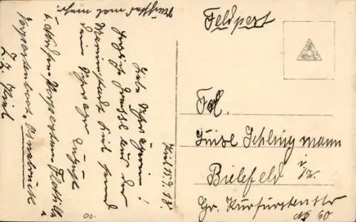 Ak Der erste Kuss, Kinder