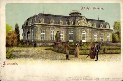 Ak Düsseldorf Benrath, Blick zum königl. Schloss