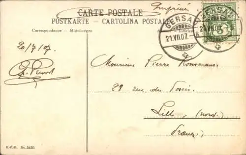 Ak Wanderer, Paar, Gebirge