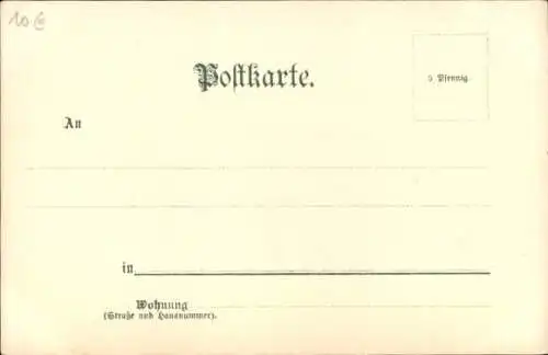 Litho Hirsch, Gemaltes Porträt, Waldtier