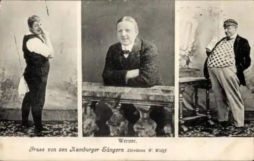 Ak Hamburger Sänger, Direktion W. Wolff, Werner