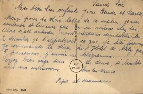 Künstler Ak Spahn, V., französischer Panzer jagt Hasen