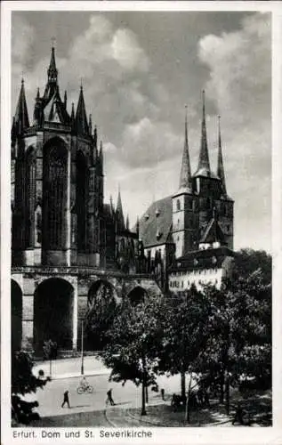 Ak Erfurt in Thüringen, Dom, St. Severikirche