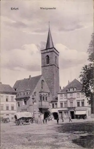 Ak Erfurt in Thüringen, Wenigemarkt