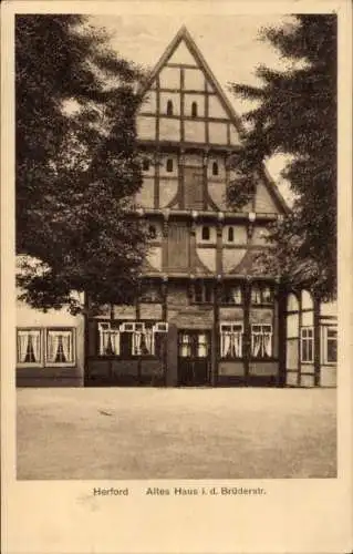 Ak Herford in Westfalen, Altes Haus in der Brüderstraße