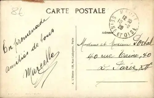 Ak Maule Yvelines, Vallee de la Mauldre, Quartier de la Gare