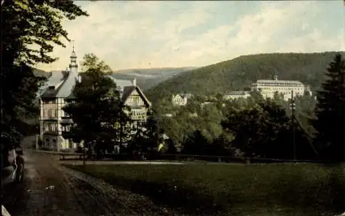 Ak Schwarzburg in Thüringen, Weißer Hirsch, Schloss