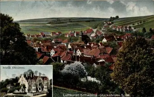 Ak Schweina Bad Liebenstein im Thüringer Wald, Panorama, Schloss Altenstein