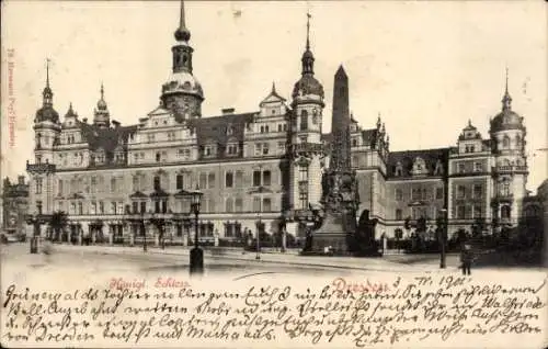 Ak Dresden Altstadt, Königliches Schloss