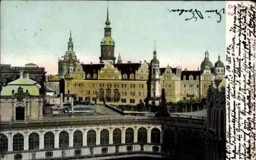 Ak Dresden Altstadt, Königliches Schloss