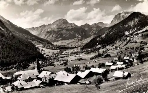 Ak Chatel Haute Savoie, Vue generale et le Mont Chauffee