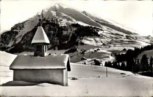 Ak La Clusaz Haute Savoie, La Chapelle de Gotty, l'Etale, Winter