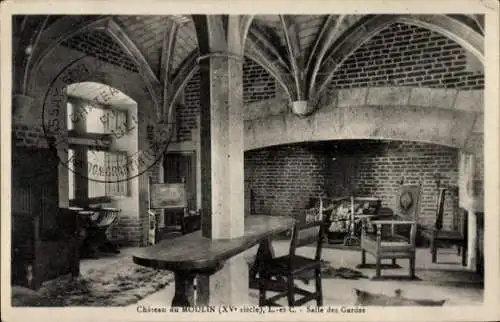 Ak Chateau du Moulin Loir et Cher, Salle des Gardes