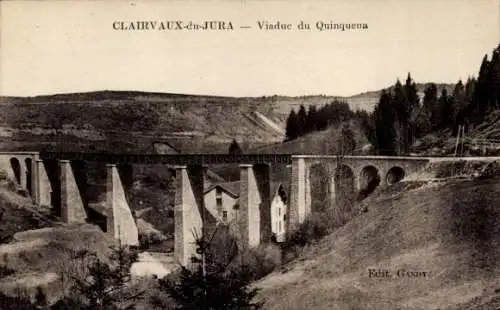 Ak Clairvaux du Jura, Viaduc du Quinquena