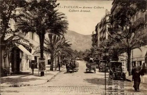 Ak Toulon Var, Avenue Colbert