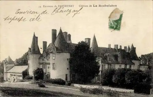 Ak Parthenay Deux Sèvres, Chateau de La Rochefaton