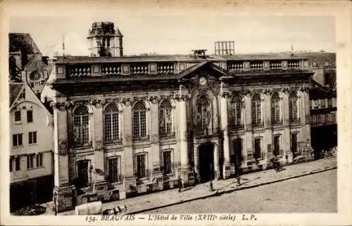 Ak Beauvais Oise, Rathaus