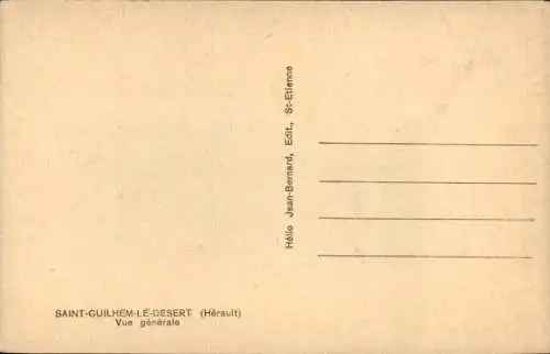 Ak Saint Guilhem le Désert Hérault, Panorama