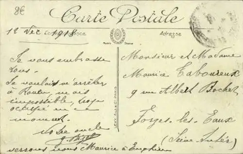 Ak Le Havre Seine Maritime, Nice-Havrais, Ministere de la Guerre de Belgique