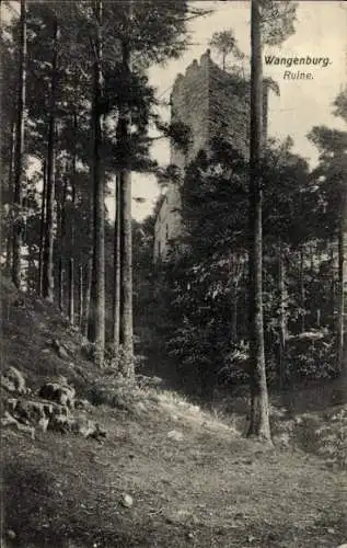 Ak Wangenbourg Wangenburg Elsass Bas Rhin, Ruine, Wald