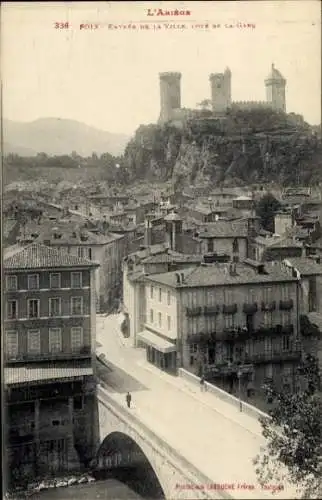 Ak Foix Ariege, Entree de la Ville, Cote de la Gare