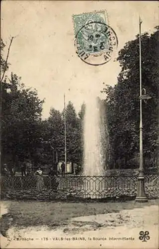Ak Vals les Bains Ardeche, la Source intermittente