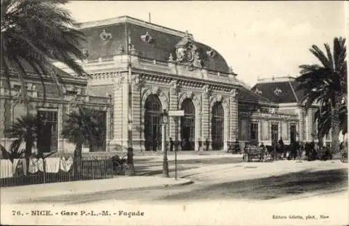 Ak Neufchâtel en Bray Seine Maritime, Bahnhof