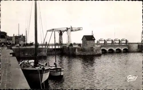 Ak Saint Valery en Caux Seine Maritime, Klappbrücke