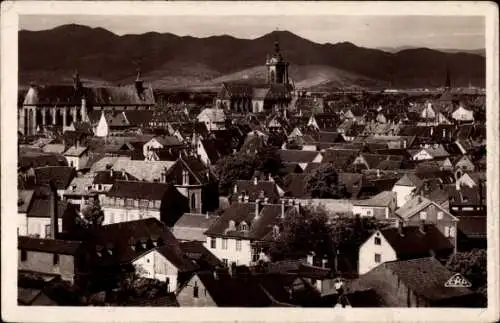 Ak Colmar Kolmar Alsace Haut Rhin, Gesamtansicht, Kirche