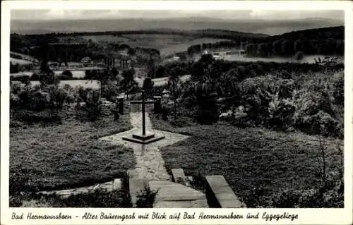 Ak Pömbsen Bad Driburg in Westfalen, Bad Hermannsborn, Altes Bauerngrab, Eggegebirge