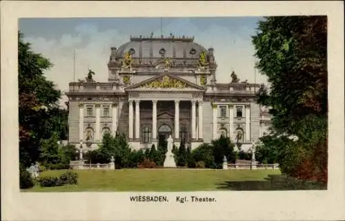 Ak Wiesbaden in Hessen, Königliches Theater