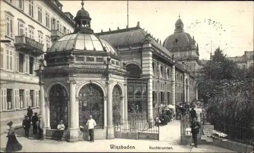 Ak Wiesbaden in Hessen, Kochbrunnen